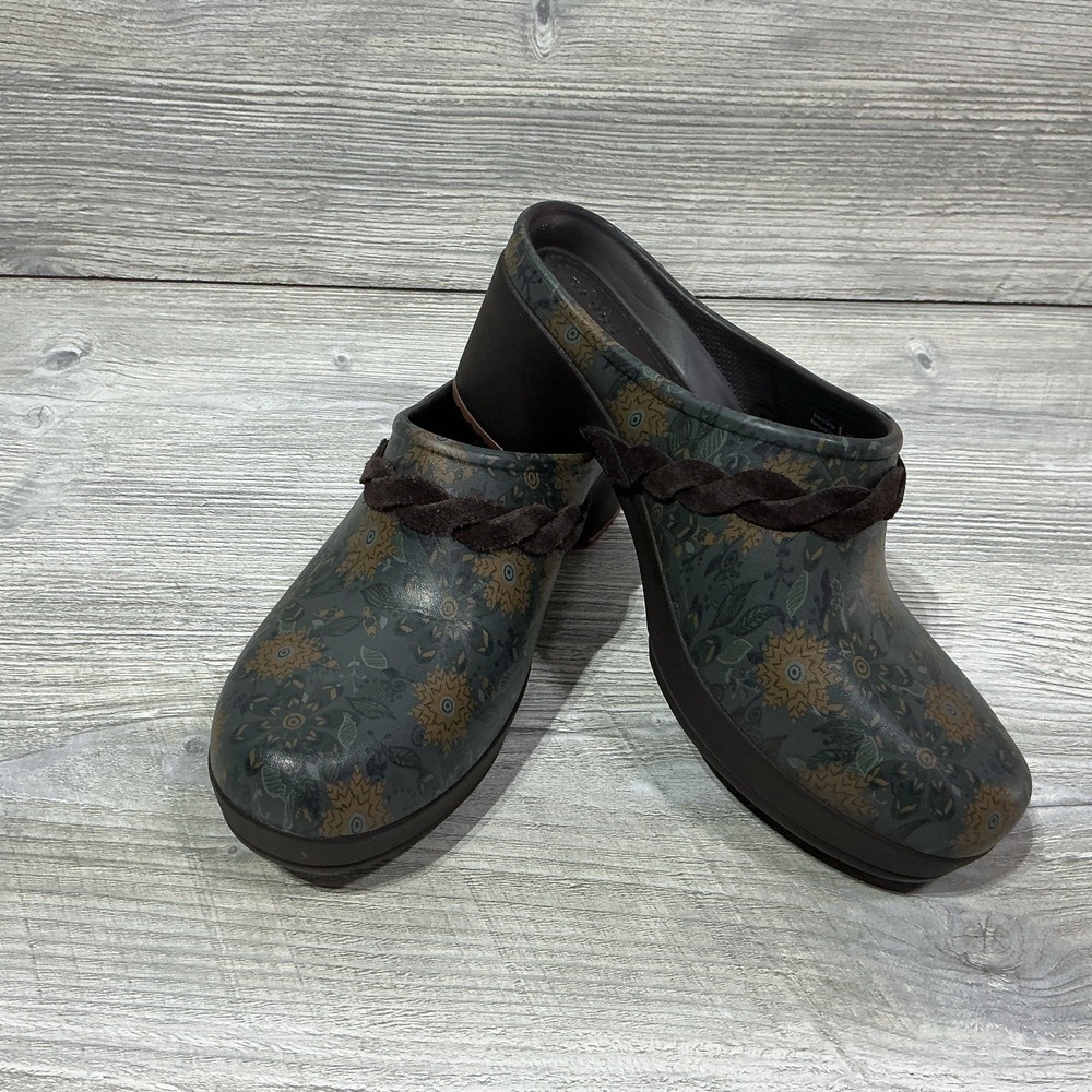 CROCS Womens Sarah Crosslite Floral Dual Comfort Heel Clogs Mules 203764 Size 8 - Picture 10 of 12